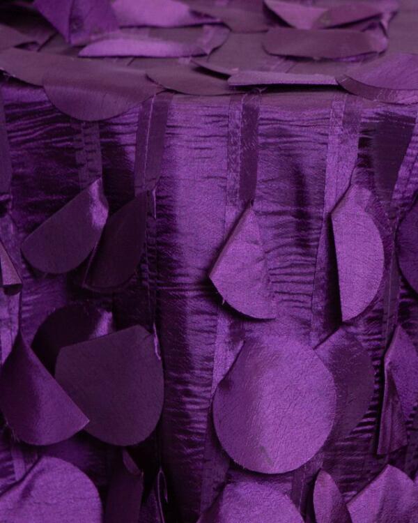 Confetti Tablecloth: Eggplant
