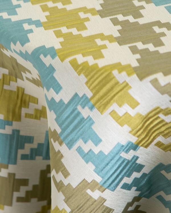 Glacial Blocks Tablecloth: Green