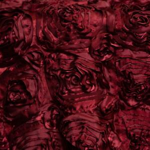 Heirloom Rose Tablecloth: Burgundy