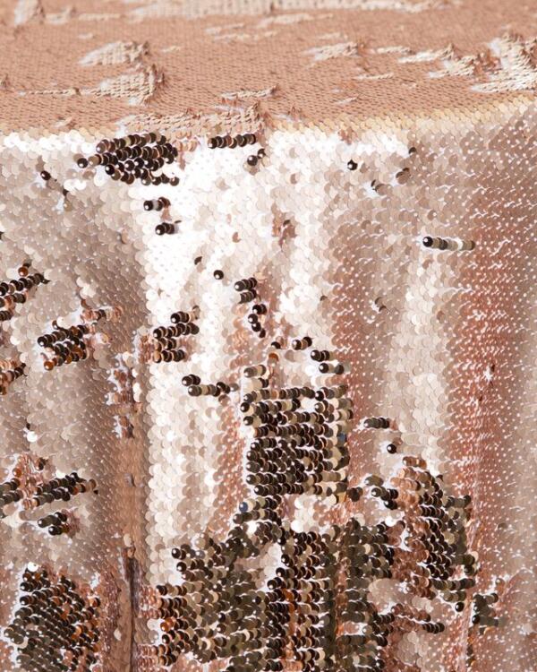 Reversible Sequin Tablecloth: Blush