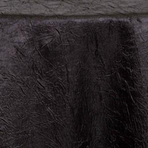 Crushed Satin Tablecloth: Black