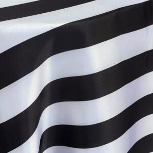 Stripe Satin: Black/ White