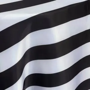 Stripe Satin: Black/ White