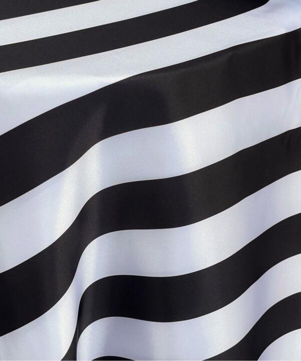 Stripe Satin: Black/ White