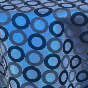 Rabanne Tablecloth: Royal Blue/Black (Reverse Side)