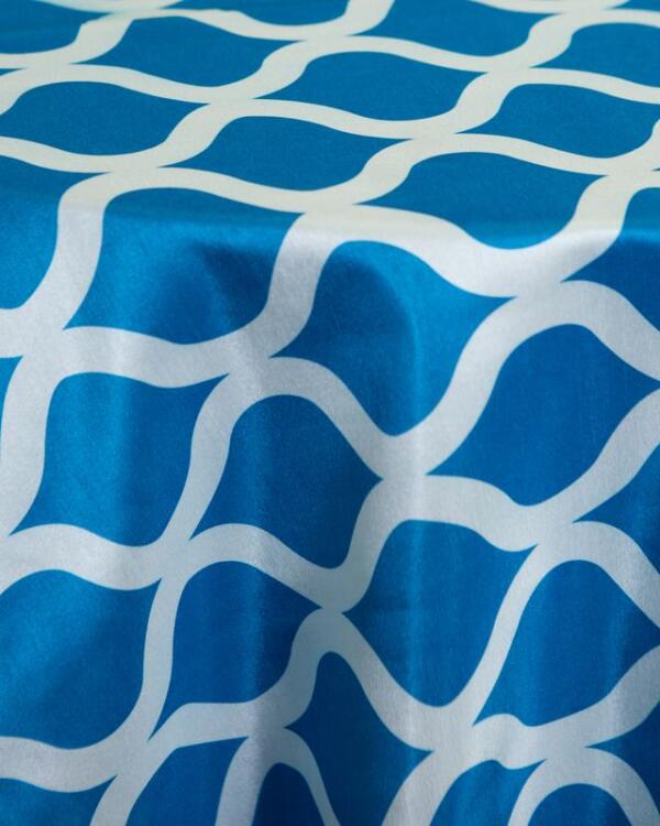 Wisker Bisket Tablecloth: Blue