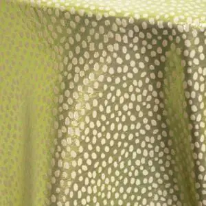 Rio Tablecloth: Ivory/ Lime