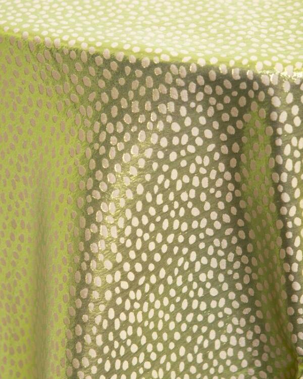 Rio Tablecloth: Ivory/ Lime