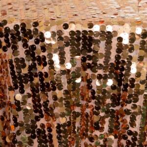 Sequin Disc Tablecloth: Copper