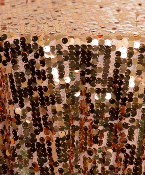 Sequin Disc Tablecloth: Copper