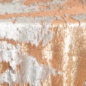 Reversible Sequin Tablecloth: Copper/Silver