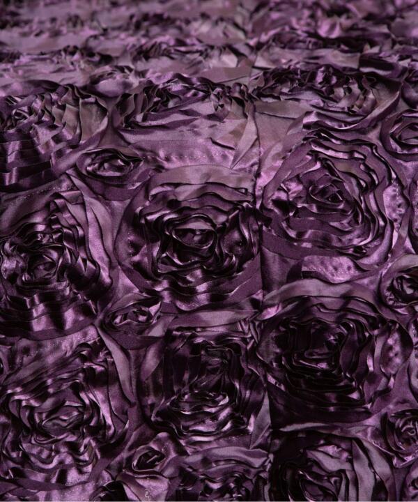 Heirloom Rose Tablecloth: Eggplant