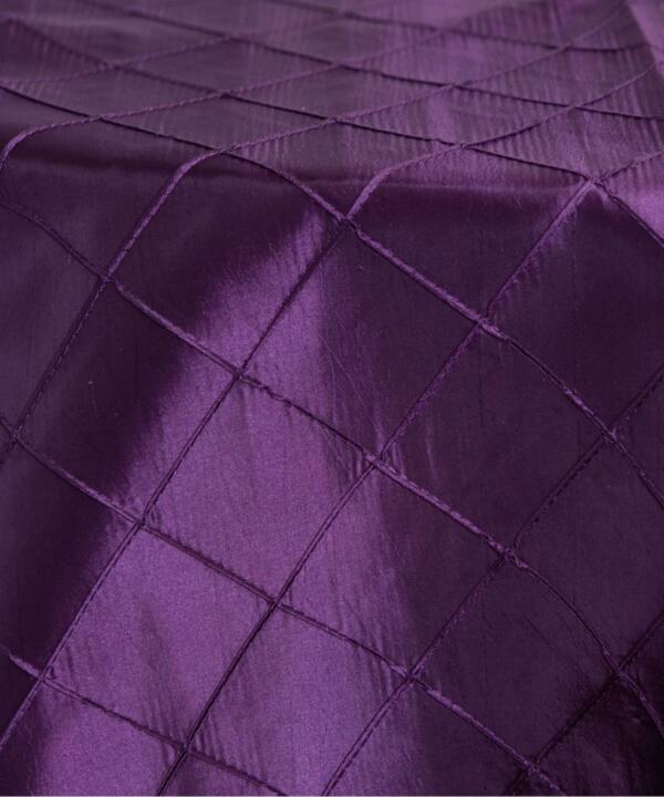 Pintuck Tablecloth: Eggplant