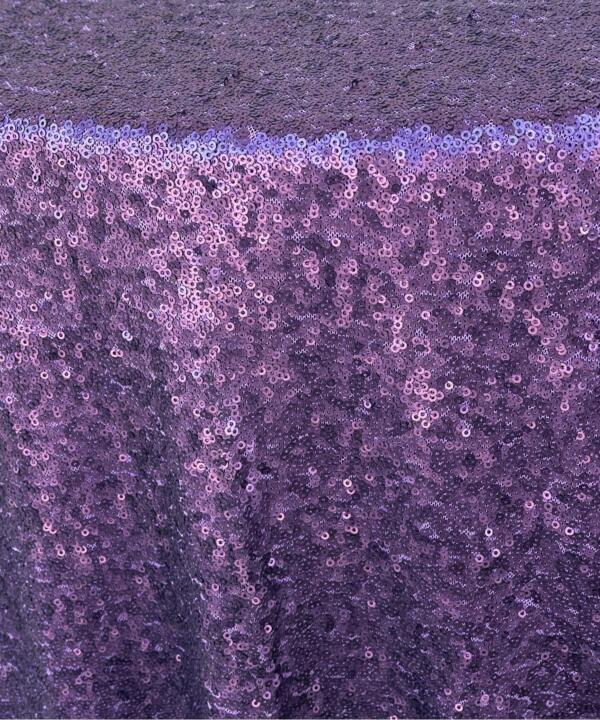 Sequin Glitz Tablecloth: Grape