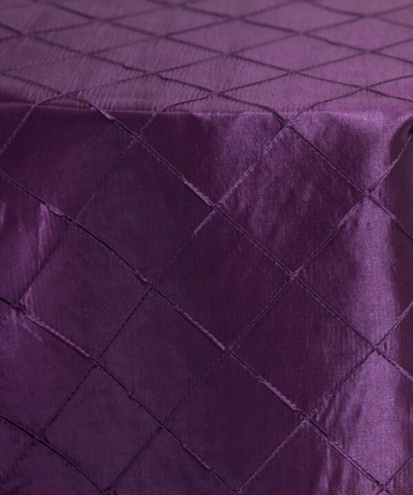 Pintuck Tablecloth: Grape