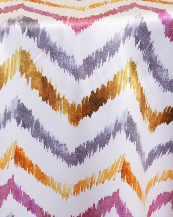 Chevron Romani Tablecloth: Sunflower