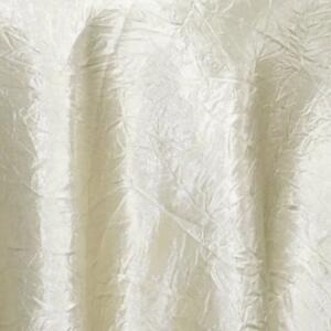 Crushed Satin Tablecloth: Ivory