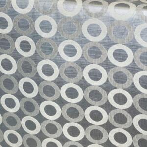 Rabanne Tablecloth: Ivory/Silver (Reverse Side)