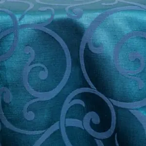 Swirl Damask Tablecloth: Jade