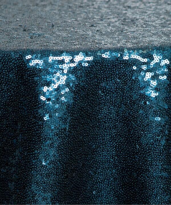 Sequin Glitz Tablecloth: Midnight Teal