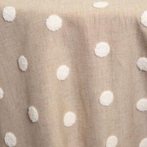 Puff Dotty Tablecloth: Natural