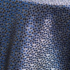 Festivale Tablecloth: Royal Blue/ Black
