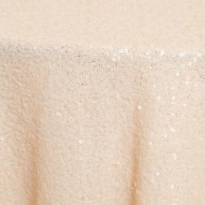 Sequin Glitz Tablecloth: Peach