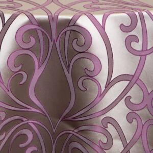 Regent Tablecloth: Purple/ Silver