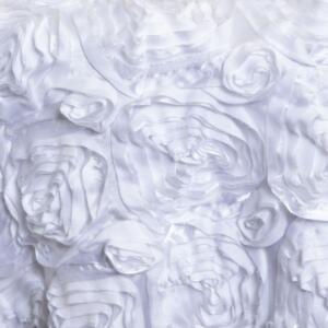 Heirloom Rose Tablecloth: White