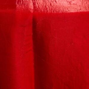Crushed Satin Tablecloth: Red