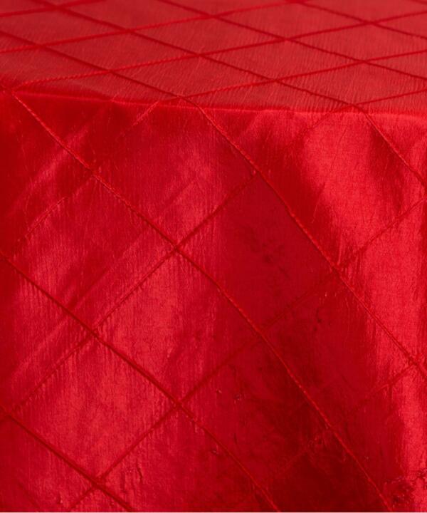 Pintuck Tablecloth: Red