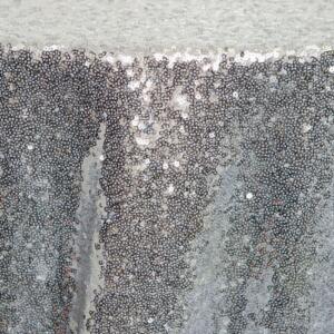 Sequin Glitz Tablecloth: Silver