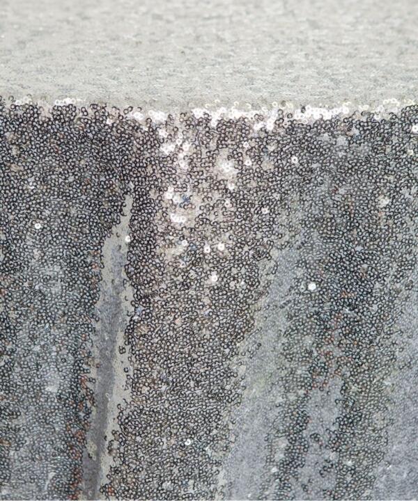 Sequin Glitz Tablecloth: Silver