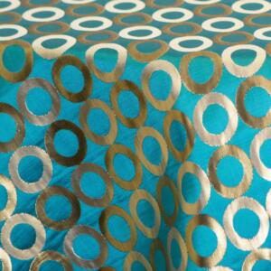 Rabanne Tablecloth: Turquoise/Gold