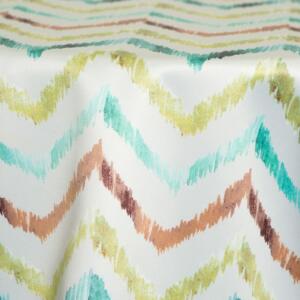 Chevron Atrium Tablecloth: Turquoise Blue