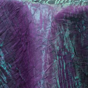 Crushed Satin Tablecloth: Violet/Green