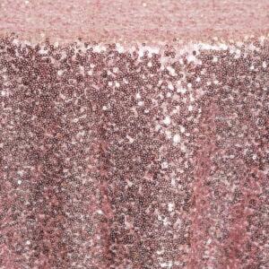 Sequin Glitz Tablecloth: Mauve