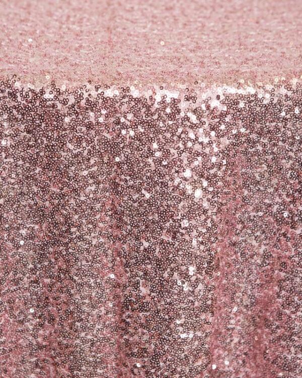 Sequin Glitz Tablecloth: Mauve