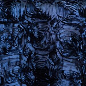 Heirloom Rose Tablecloth: Navy