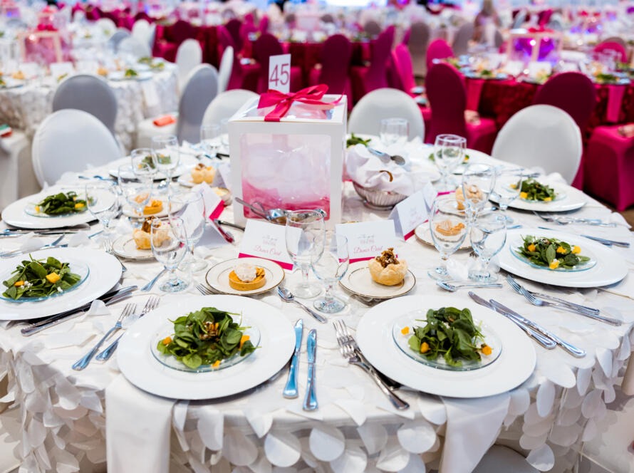 Breast Cancer Awareness luncheon décor by EB Inc. Events – best event décor company in Houston