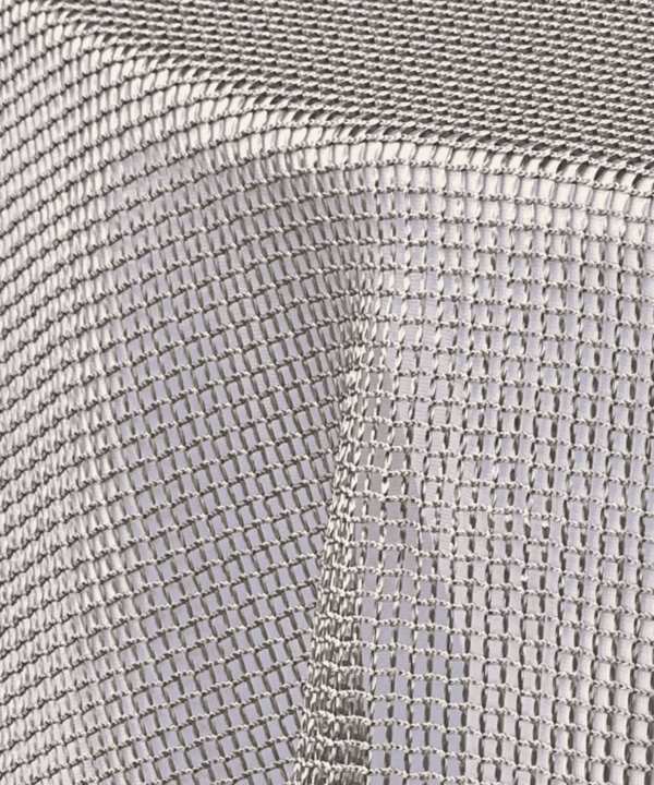 Fishnet Overlay: Champagne Metallic Area Knight