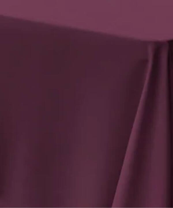 Poplin Tablecloth: Plum