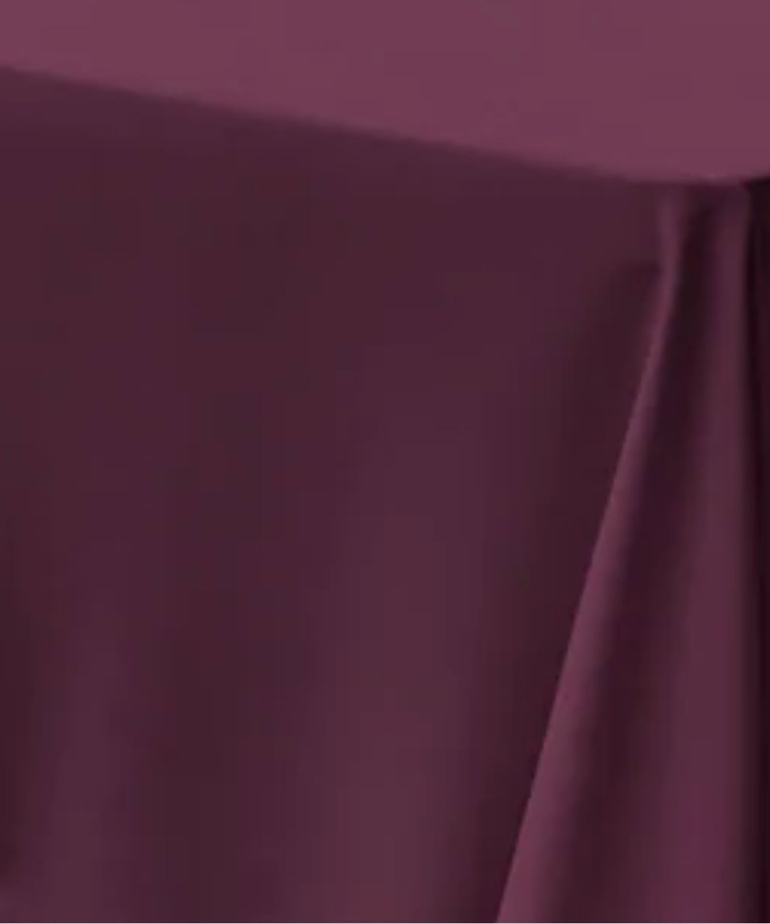 Poplin Tablecloth: Plum