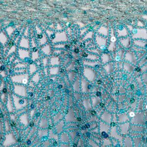 Parisian Lace Overlay: Turquoise