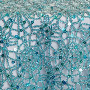 Parisian Lace Overlay: Turquoise