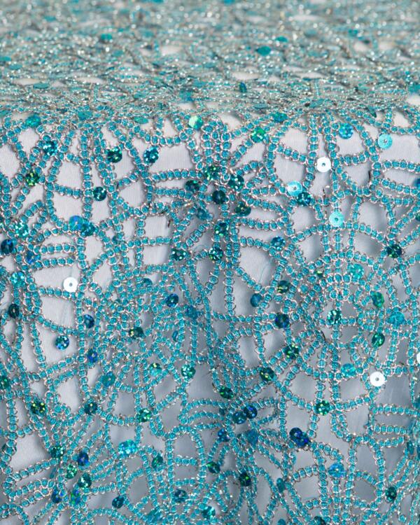Parisian Lace Overlay: Turquoise