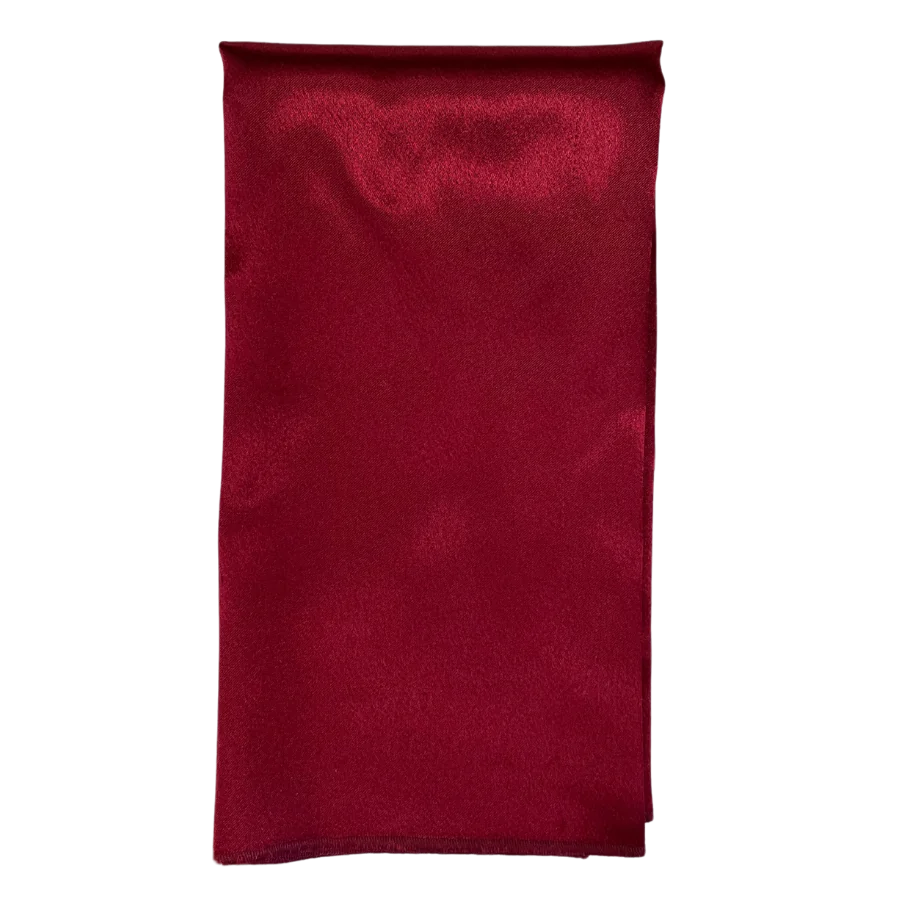 Burgundy Crepe Satin Napkin