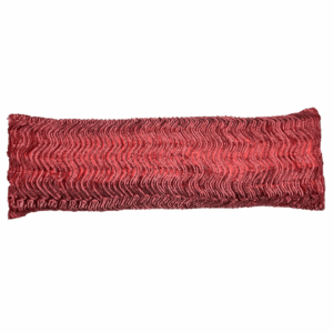 Burgundy / Gold Mackenzie Ruffle Pillow