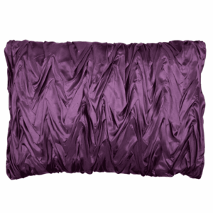 Eggplant Caprice Ruffled Pillow