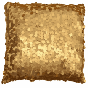 Gold Square Sequin Pillow